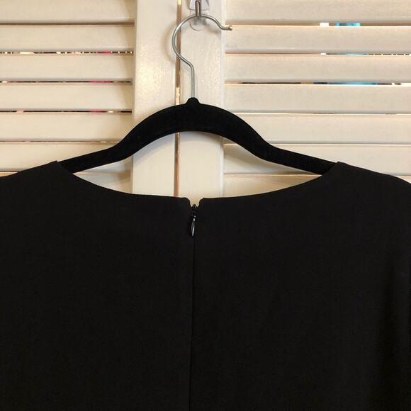 Haney Black Shift Dress with Cut Out Sleeves - Picture 7 of 9